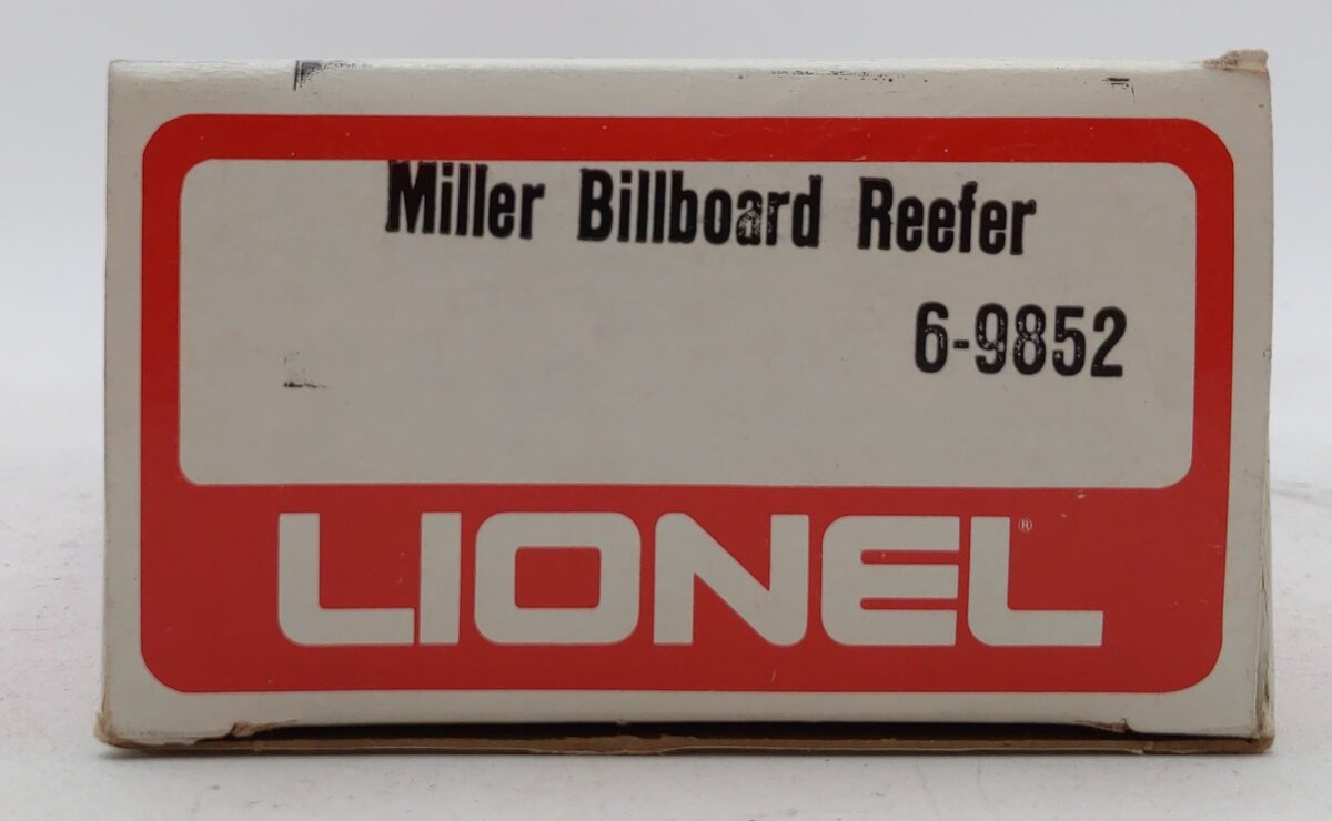 Lionel 6-9852 O Gauge Miller Beer Billboard Reefer Car #9852 LN/Box