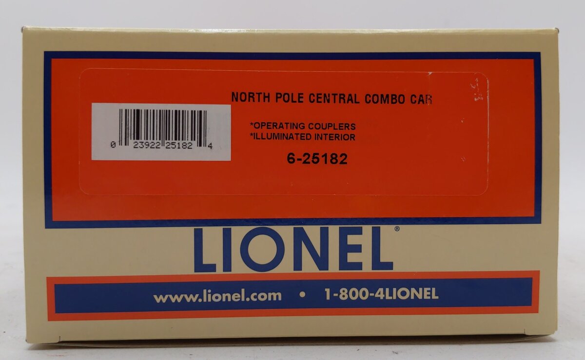 Lionel 6-25182 O-Gauge North Pole "Dasher" Combo Car #1223 LN/Box