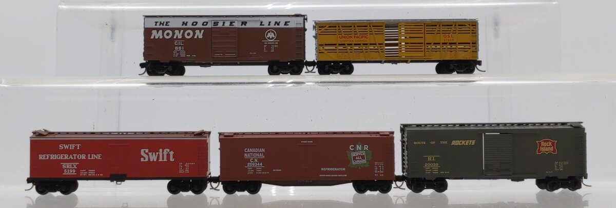 Micro-Trains Assorted N Scale Freight Cars [5] LN/Box
