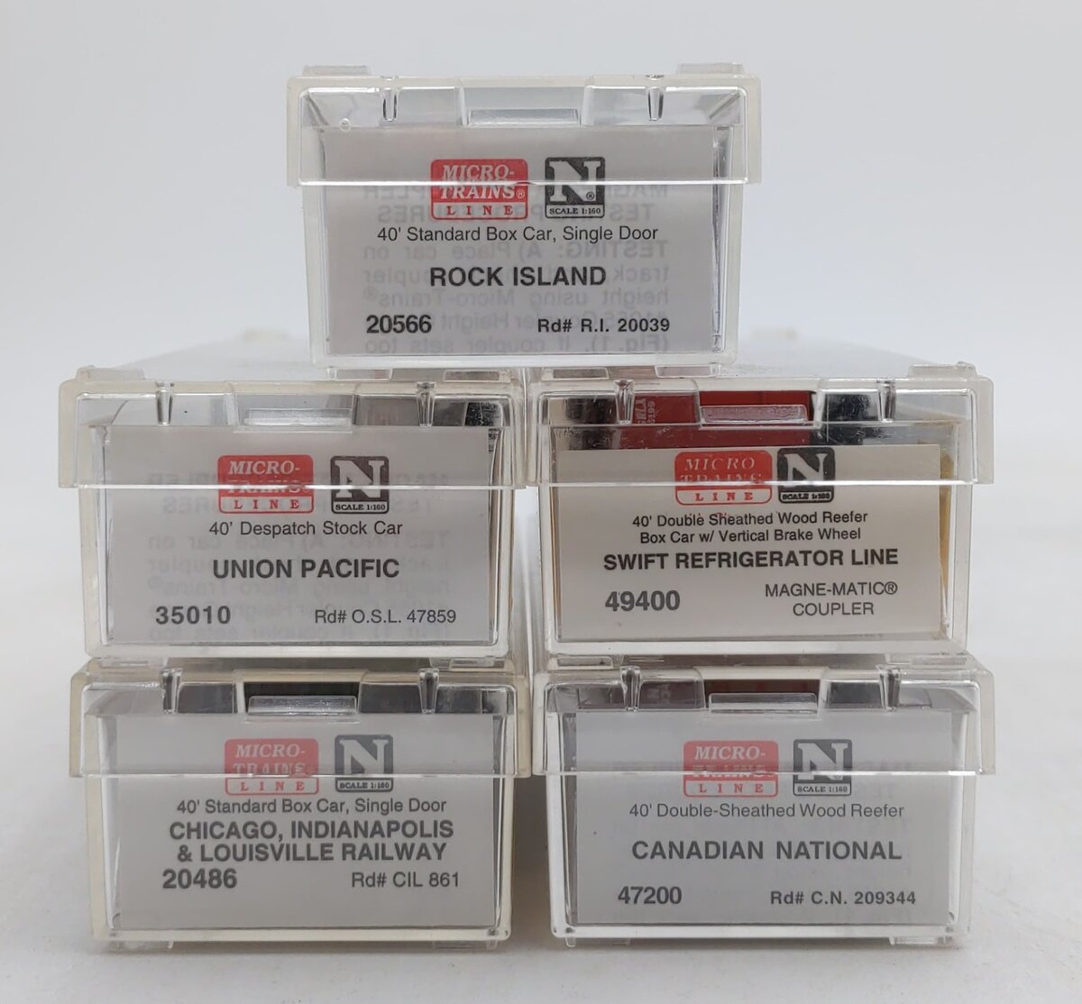 Micro-Trains Assorted N Scale Freight Cars [5] LN/Box