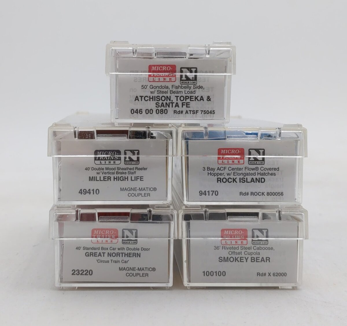 Micro-Trains Assorted N Scale Freight Cars [5] LN/Box