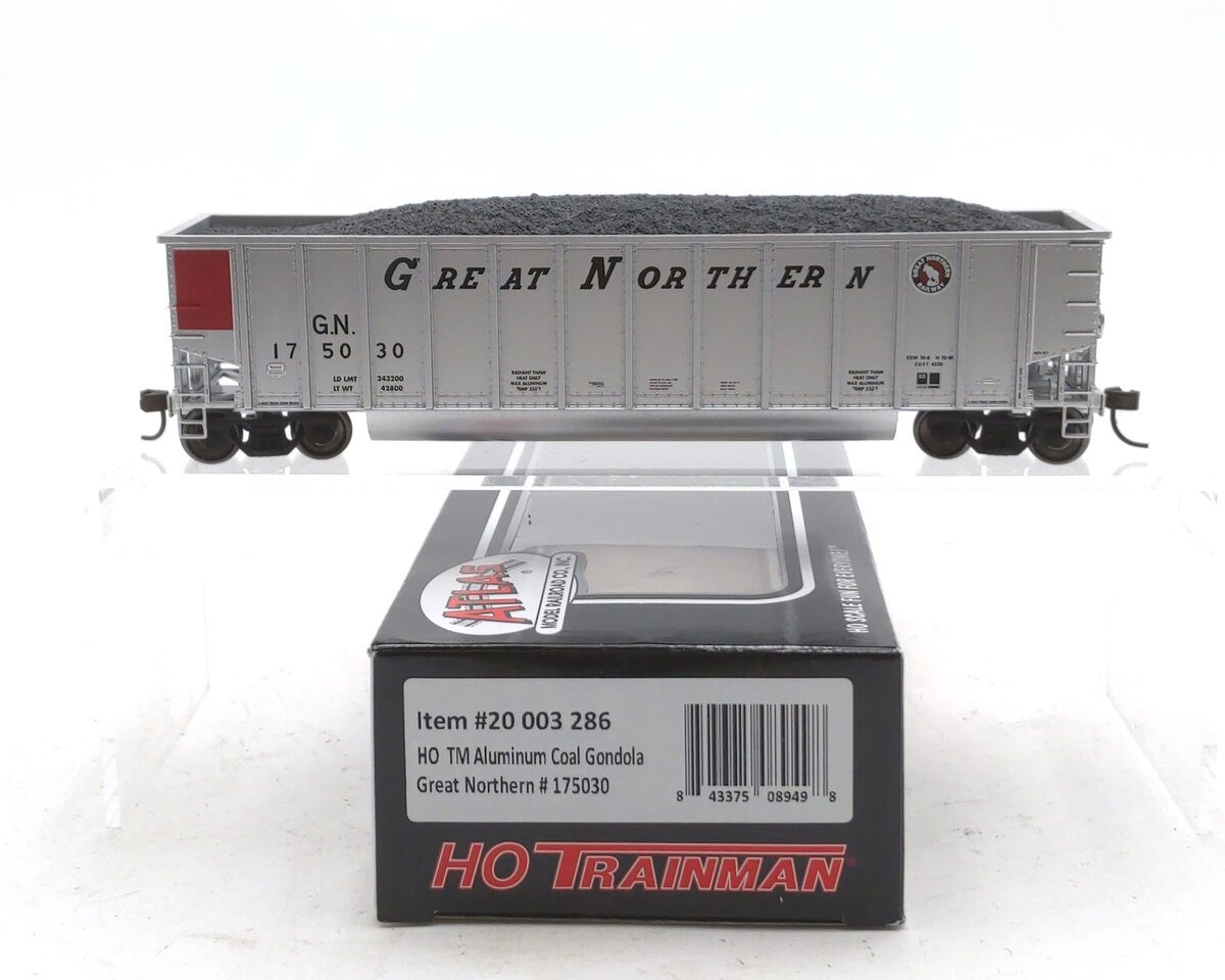 Atlas 20003286 HO Scale Great Northern Aluminum Coal Gondola #175030