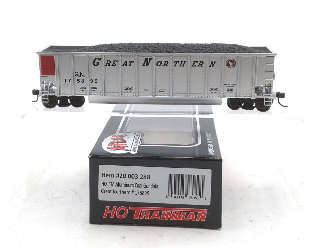 Atlas 20003288 HO Scale Great Northern Aluminum Coal Gondola #175899