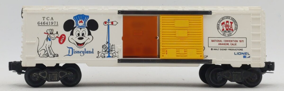 Lionel 6-6464-1971 O Disney TCA Disneyland Boxcar EX