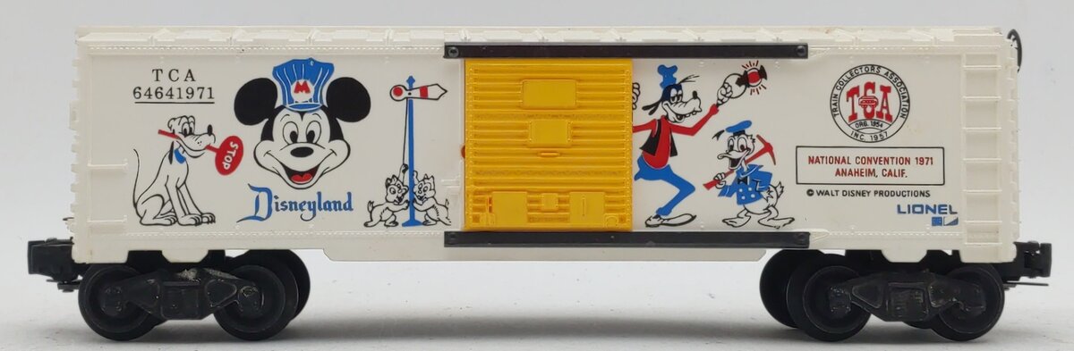 Lionel 6-6464-1971 O Disney TCA Disneyland Boxcar EX
