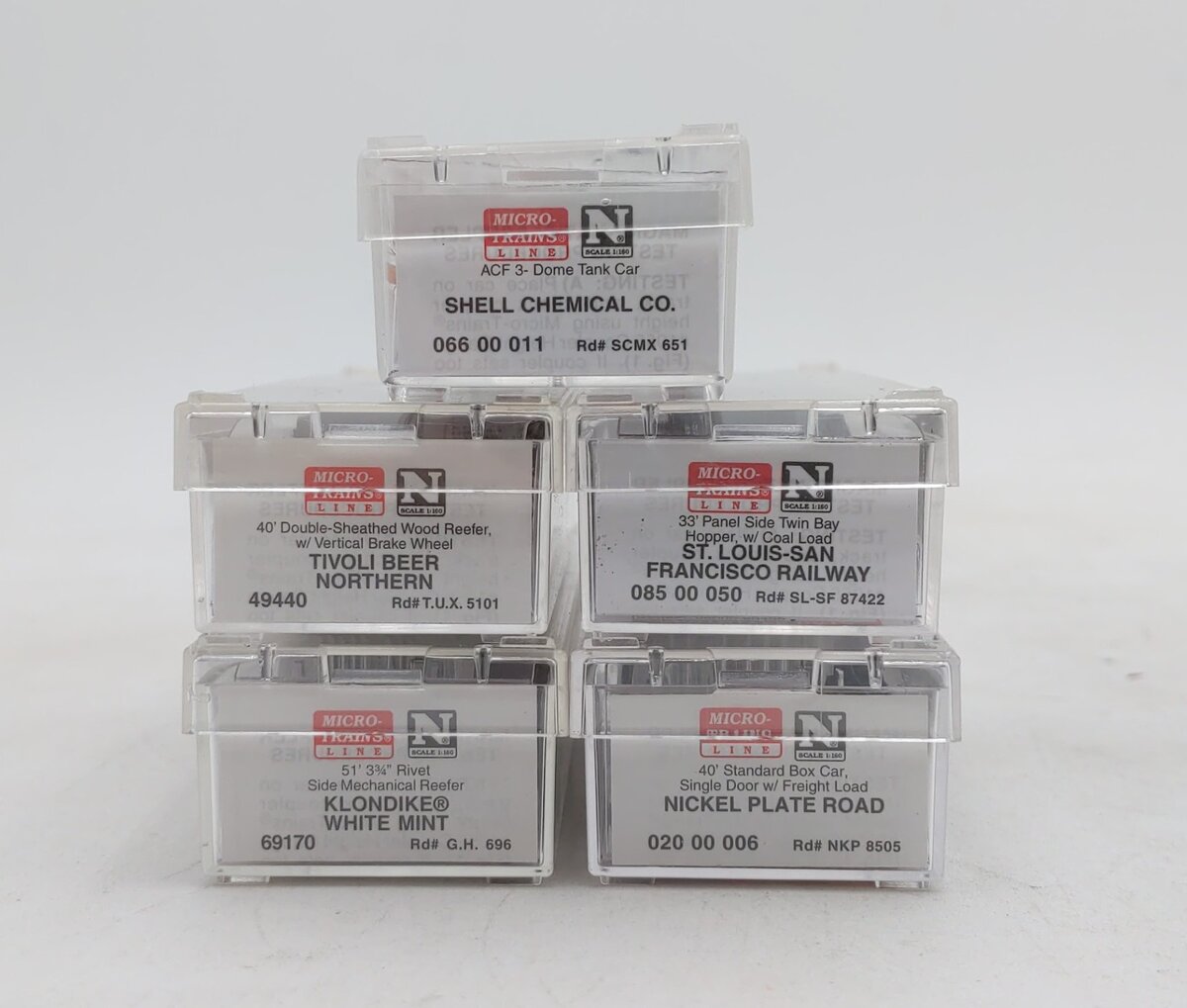 Micro-Trains Assorted N Scale Freight Cars [5] EX/Box