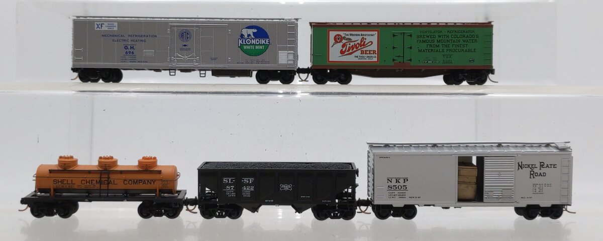Micro-Trains Assorted N Scale Freight Cars [5] EX/Box