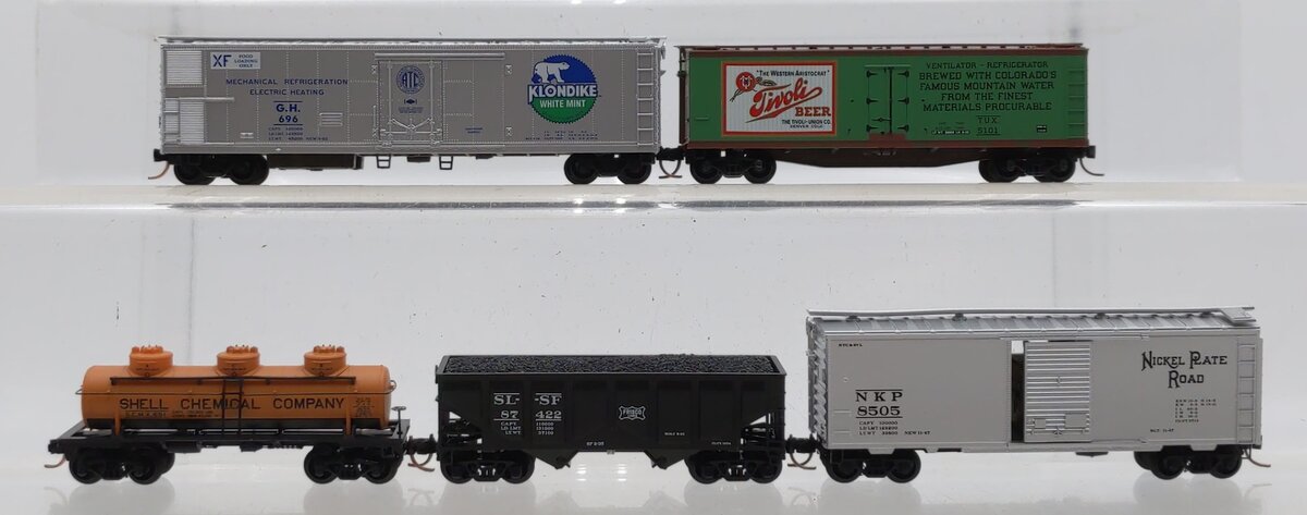 Micro-Trains Assorted N Scale Freight Cars [5] EX/Box