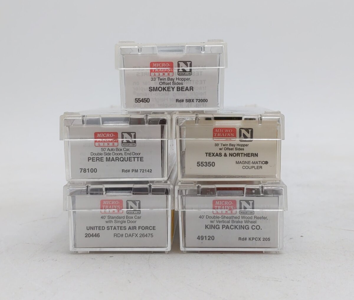 Micro-Trains Assorted N Scale Freight Cars [5] EX/Box