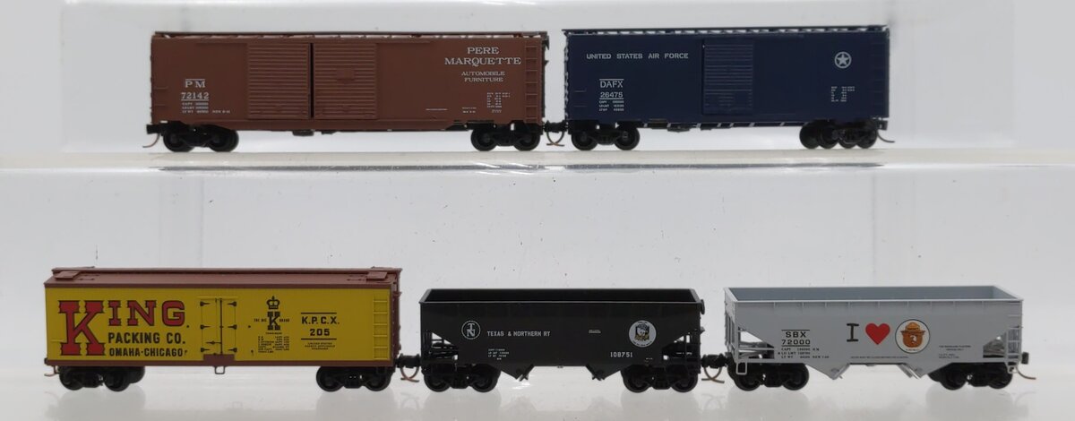 Micro-Trains Assorted N Scale Freight Cars [5] EX/Box
