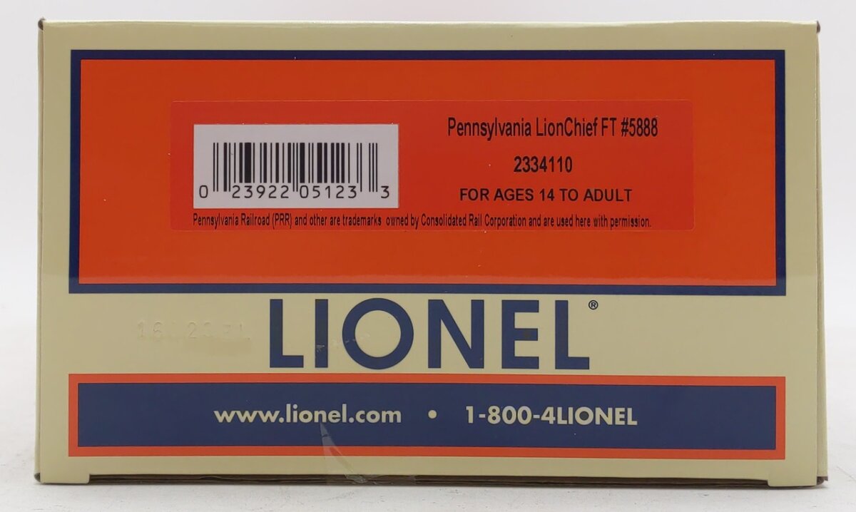 Lionel 2334110 O Pennsylvania LionChief FT Diesel Locomotive #5888