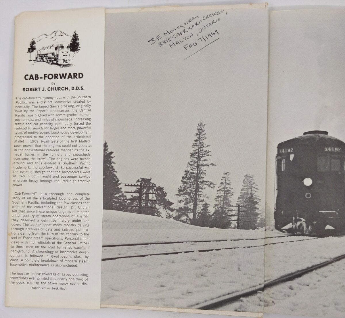 CabForward: The Story of Southern Pacific Articulated Locomotives Hardcover Book VG
