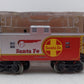 Menards 279-3684 O Gauge Santa Fe Caboose w/ Lights LN/Box