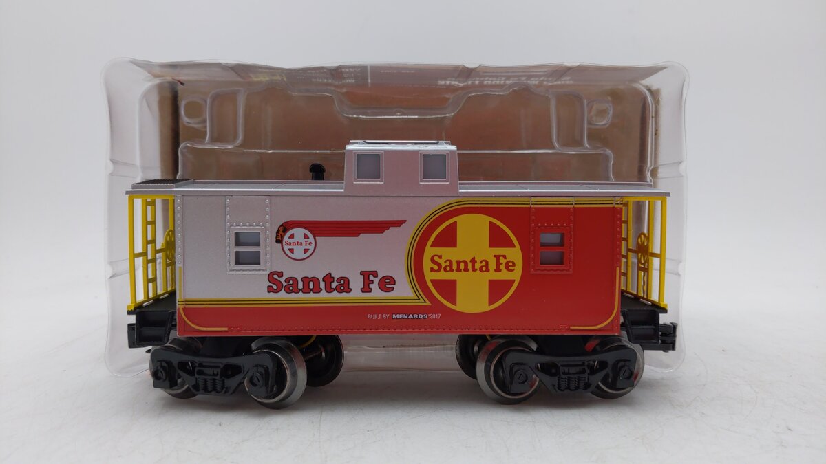 Menards 279-3684 O Gauge Santa Fe Caboose w/ Lights LN/Box