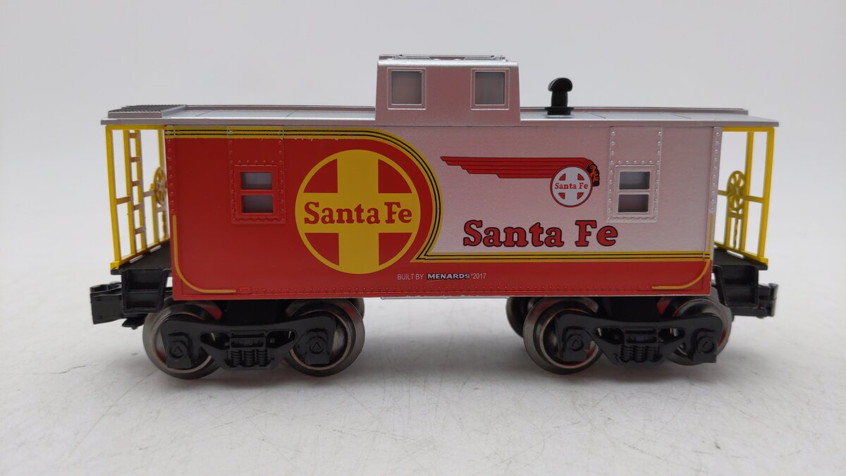 Menards 279-3684 O Gauge Santa Fe Caboose w/ Lights LN/Box