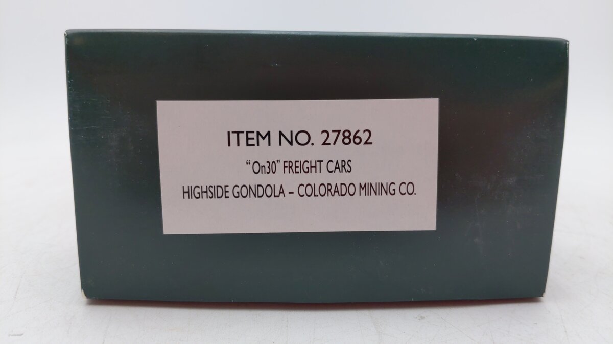 Bachmann 27862 On30 Colorado Mining Co. High Side Gondola w/Load