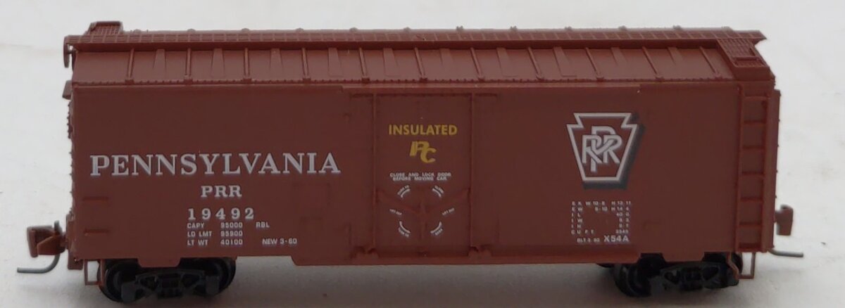 Micro-Trains 50200262 Z Pennsylvania 40' Standard Plug Door Box Car #19492