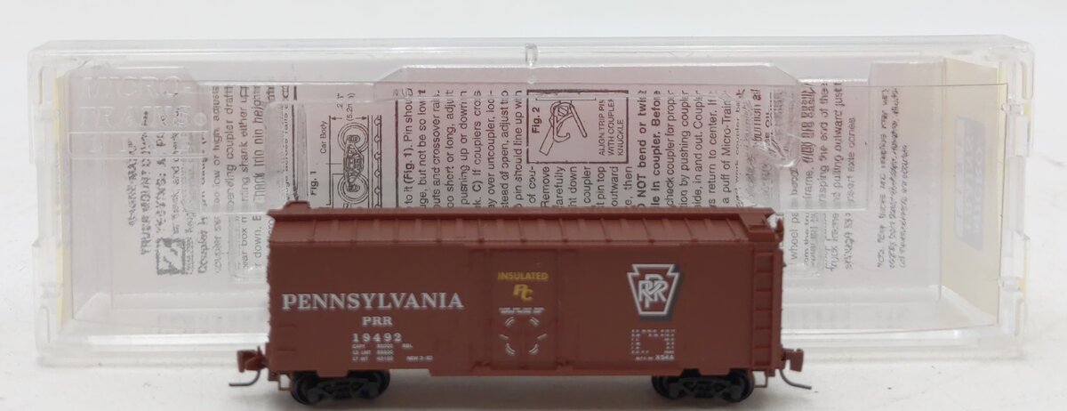 Micro-Trains 50200262 Z Pennsylvania 40' Standard Plug Door Box Car #19492