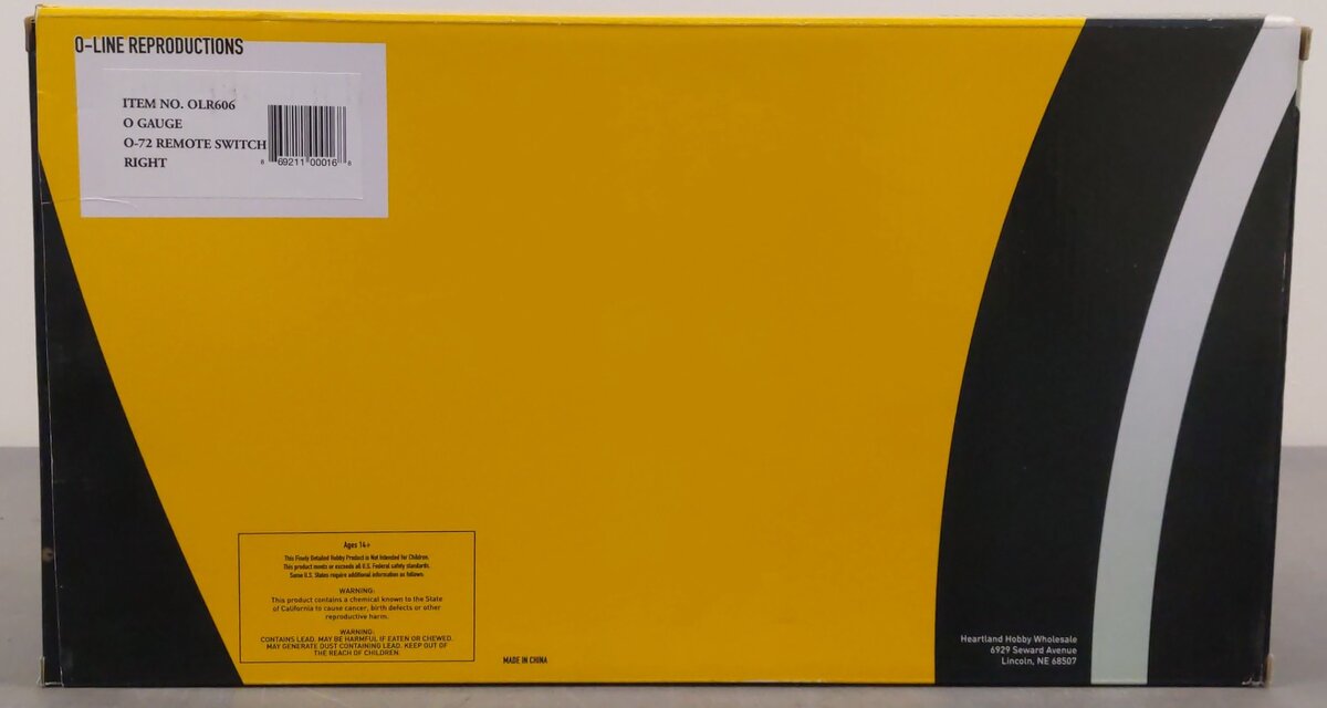 O-Line 606 O O72 SnapTrack Right Hand Remote Switch Turnout