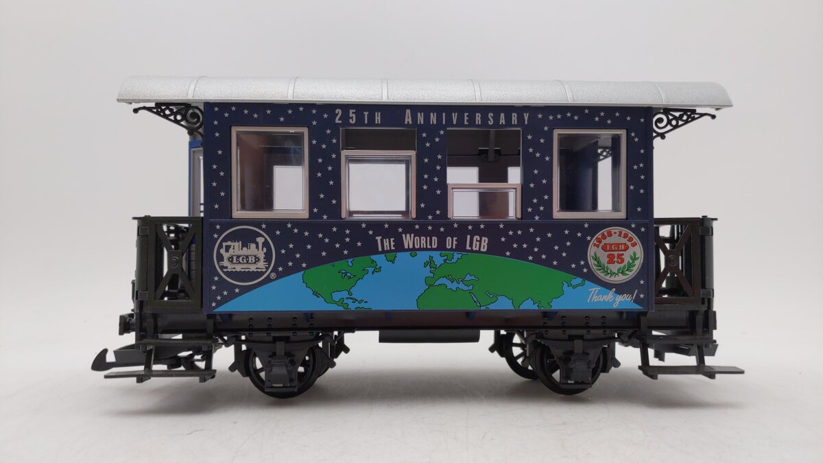 LGB 3007AC G Scale 25th Anniversary Passenger Car LN/Box