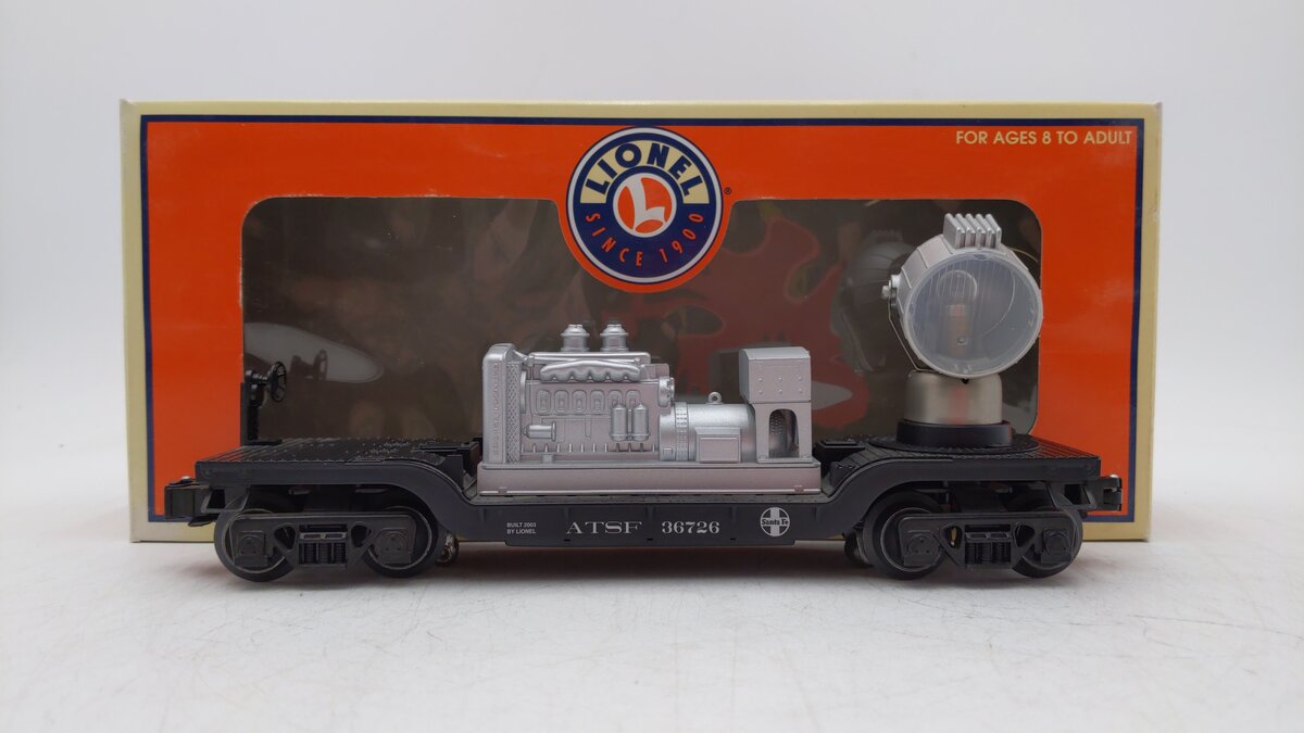 Lionel 6-36726 O Gauge Santa Fe Operating Searchlight Car