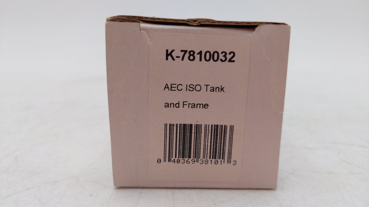 K-Line K-7810032 O Scale AEC ISO Tank and Frame