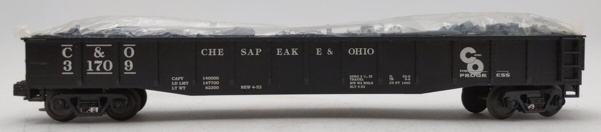 MTH 20-90015D O Gauge Chesapeake & Ohio Gondola Car w/Junk Load LN/Box