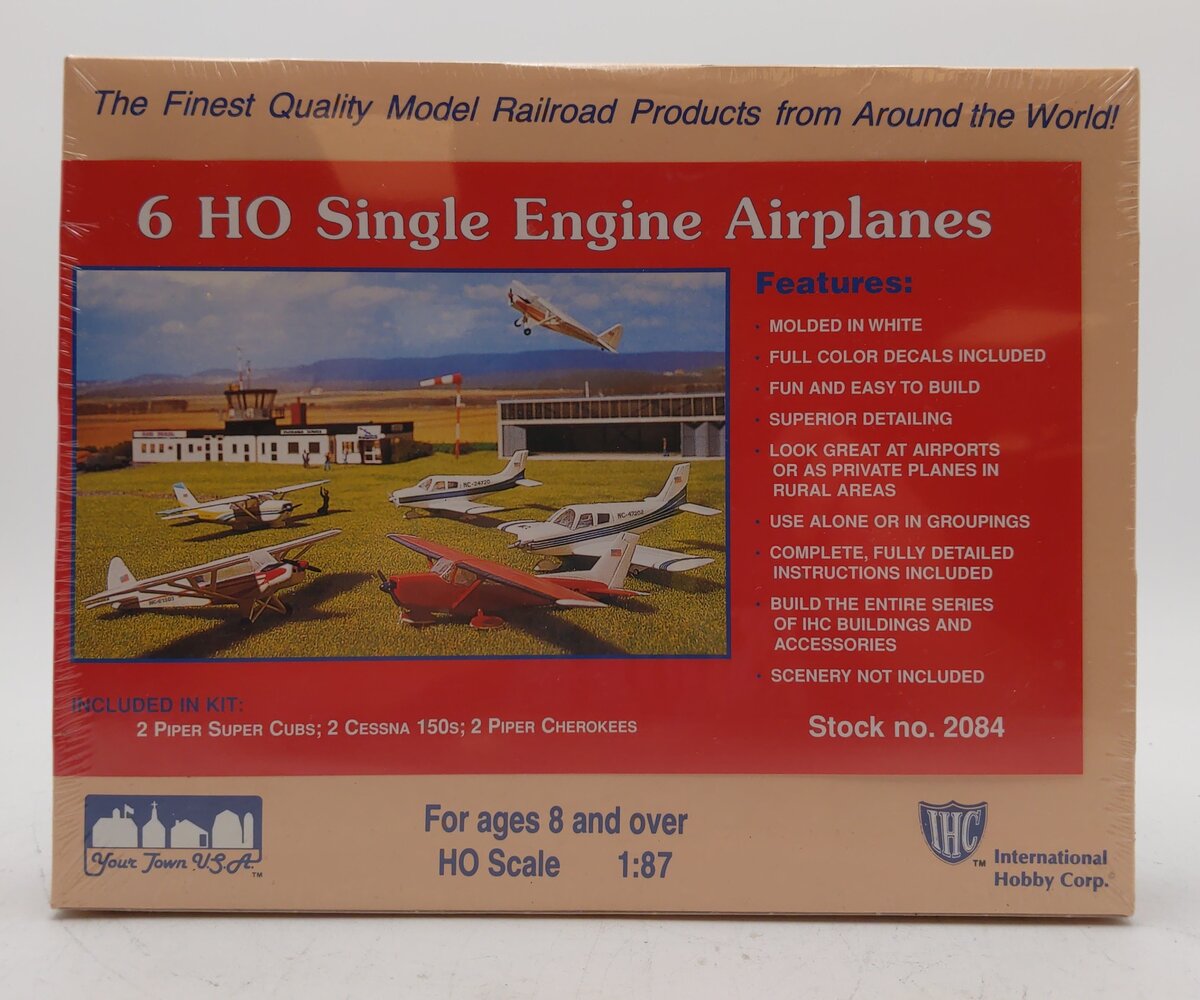 IHC 2084 HO 6 Single Engine Airplanes Plastic Model Building Kit
