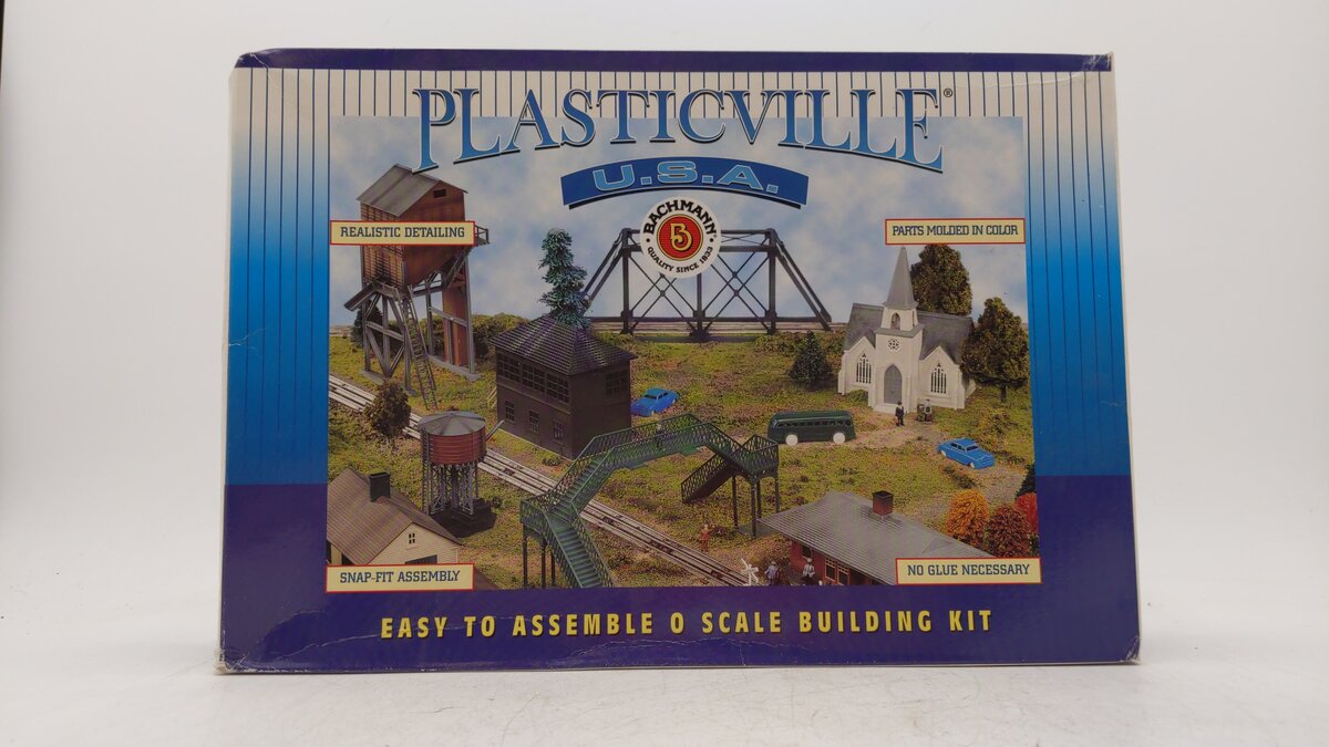 Bachmann 45992 O Scale Plasticville Covered Bridge Model Building Kit
