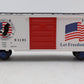 MTH 20-93092 O Gauge American Freedom Boxcar #91101 LN/Box