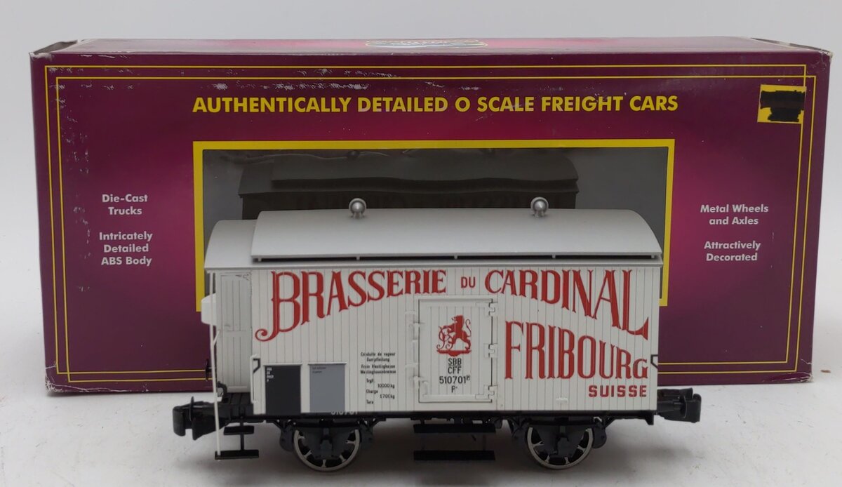 MTH 20-99002 O SBB/CFF Brasserie du Cardinal European Bierwagen Reefer #510701