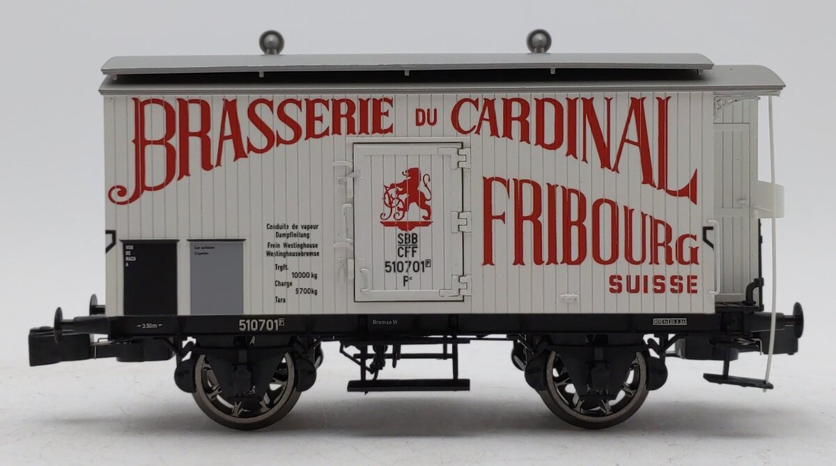 MTH 20-99002 O SBB/CFF Brasserie du Cardinal European Bierwagen Reefer #510701