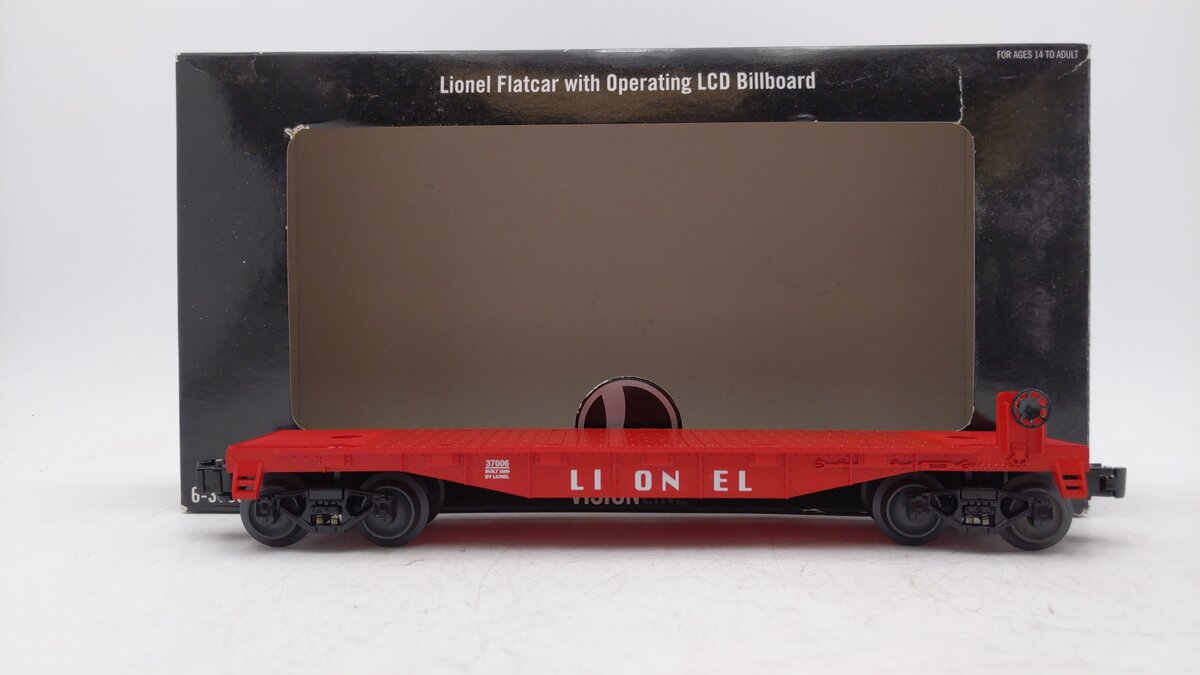 Lionel 6-37006 O Gauge Flatcar with Operating LCD