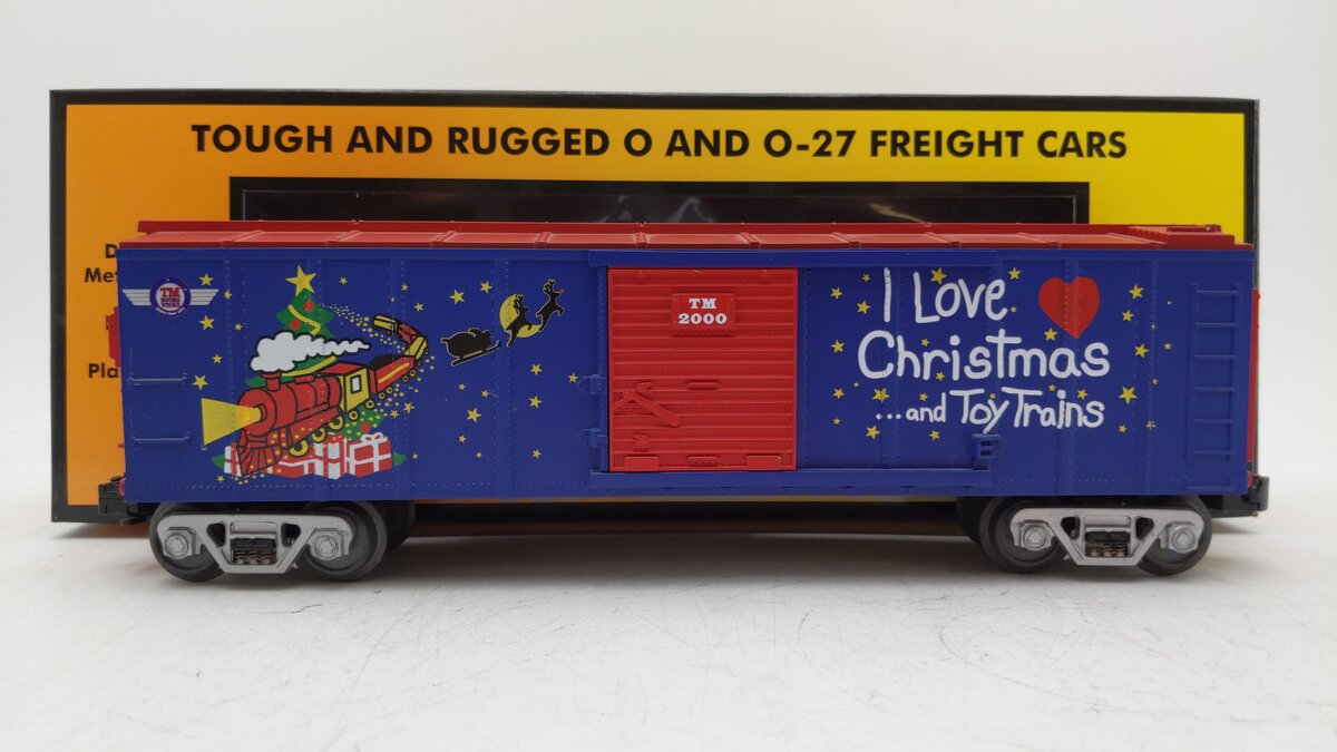 MTH 30-7451 O Gauge I Love Christmas & Toy Trains Boxcar #2000 LN/Box
