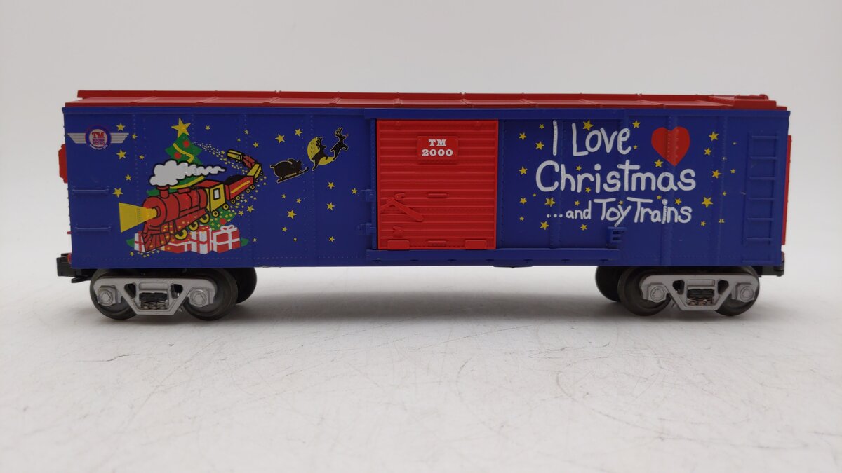 MTH 30-7451 O Gauge I Love Christmas & Toy Trains Boxcar #2000 LN/Box