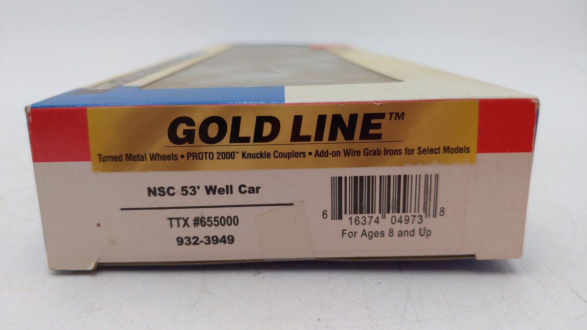 Walthers 932-3949 HO Scale TTX NSC 53' Well Car #655000 EX/Box