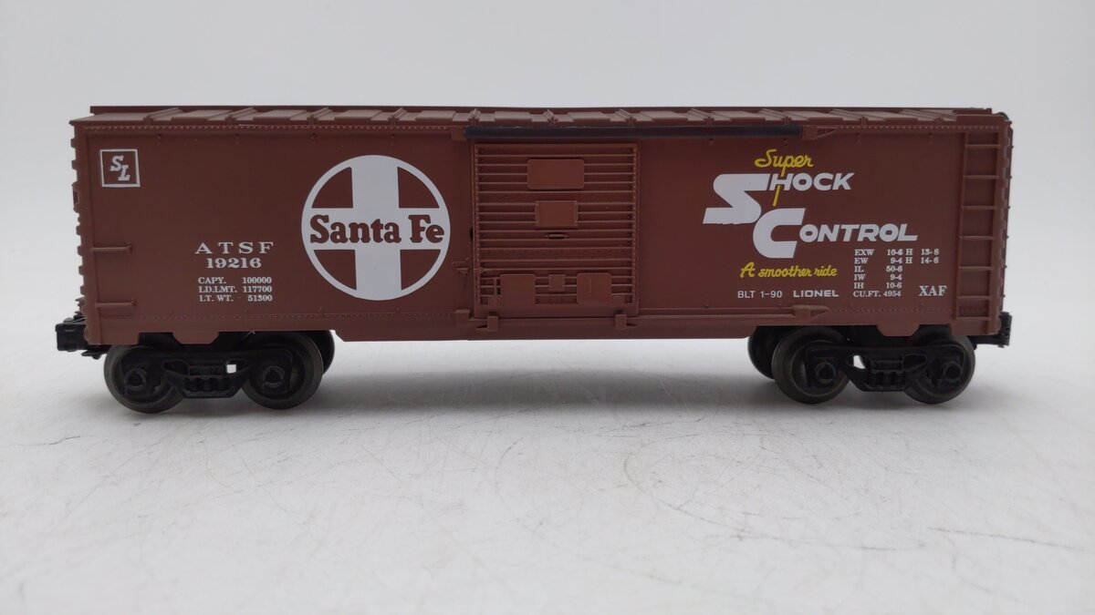 Lionel 6-19216 O Gauge Santa Fe Boxcar EX/Box