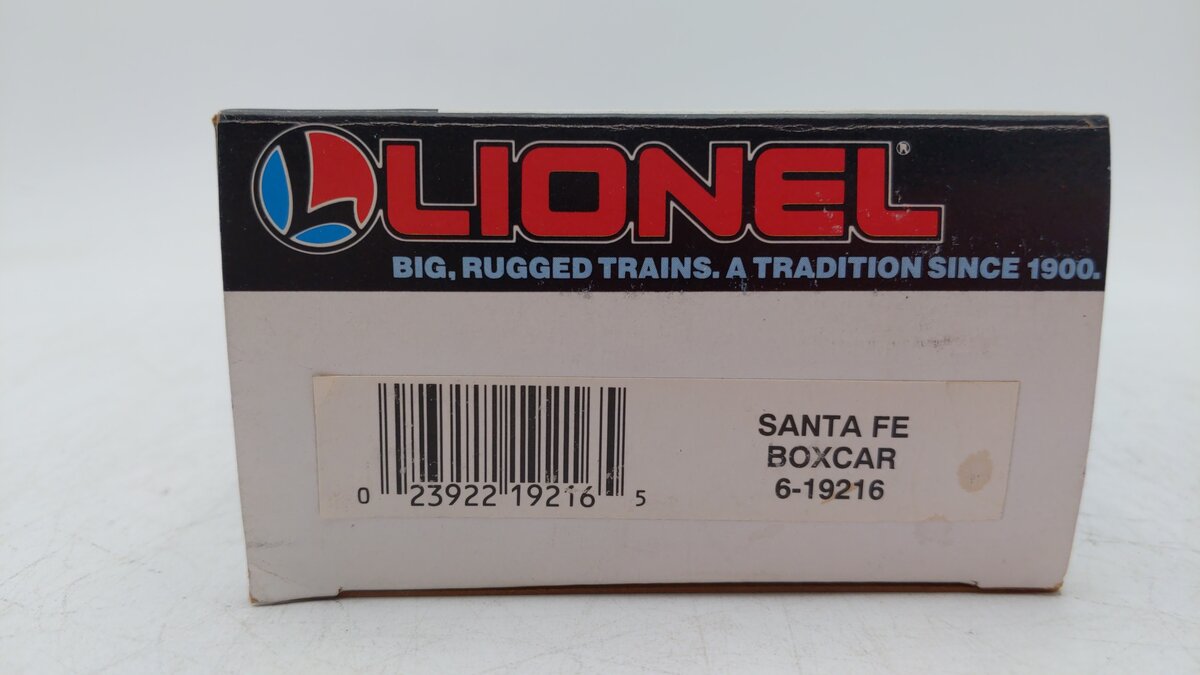 Lionel 6-19216 O Gauge Santa Fe Boxcar EX/Box