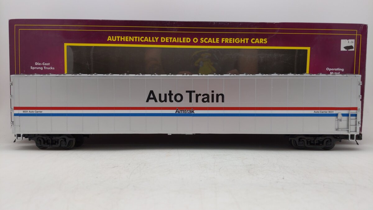 MTH 20-95272 O Amtrak 75' AutoTrain Auto Carrier #9031