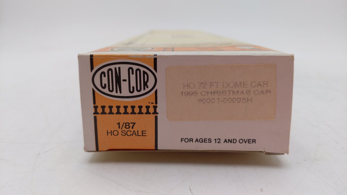 Con-Cor 0001-00095H HO Scale Christmas 1995 Collectors 72' Dome Car Kit
