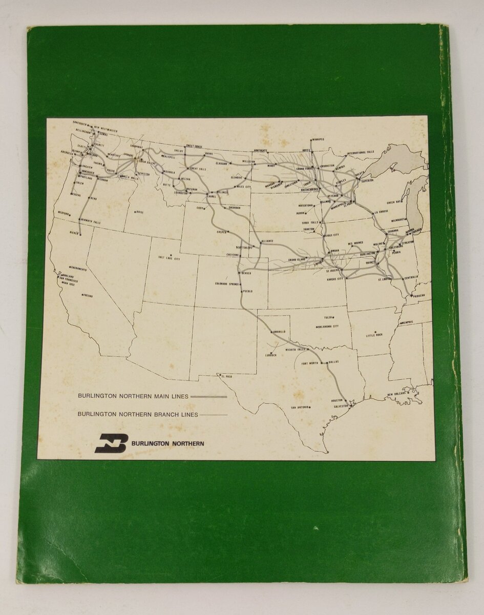 Burlington Northern 1974-75 Annual Paperback Book By F. Hol Wagner