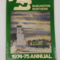 Burlington Northern 1974-75 Annual Paperback Book By F. Hol Wagner
