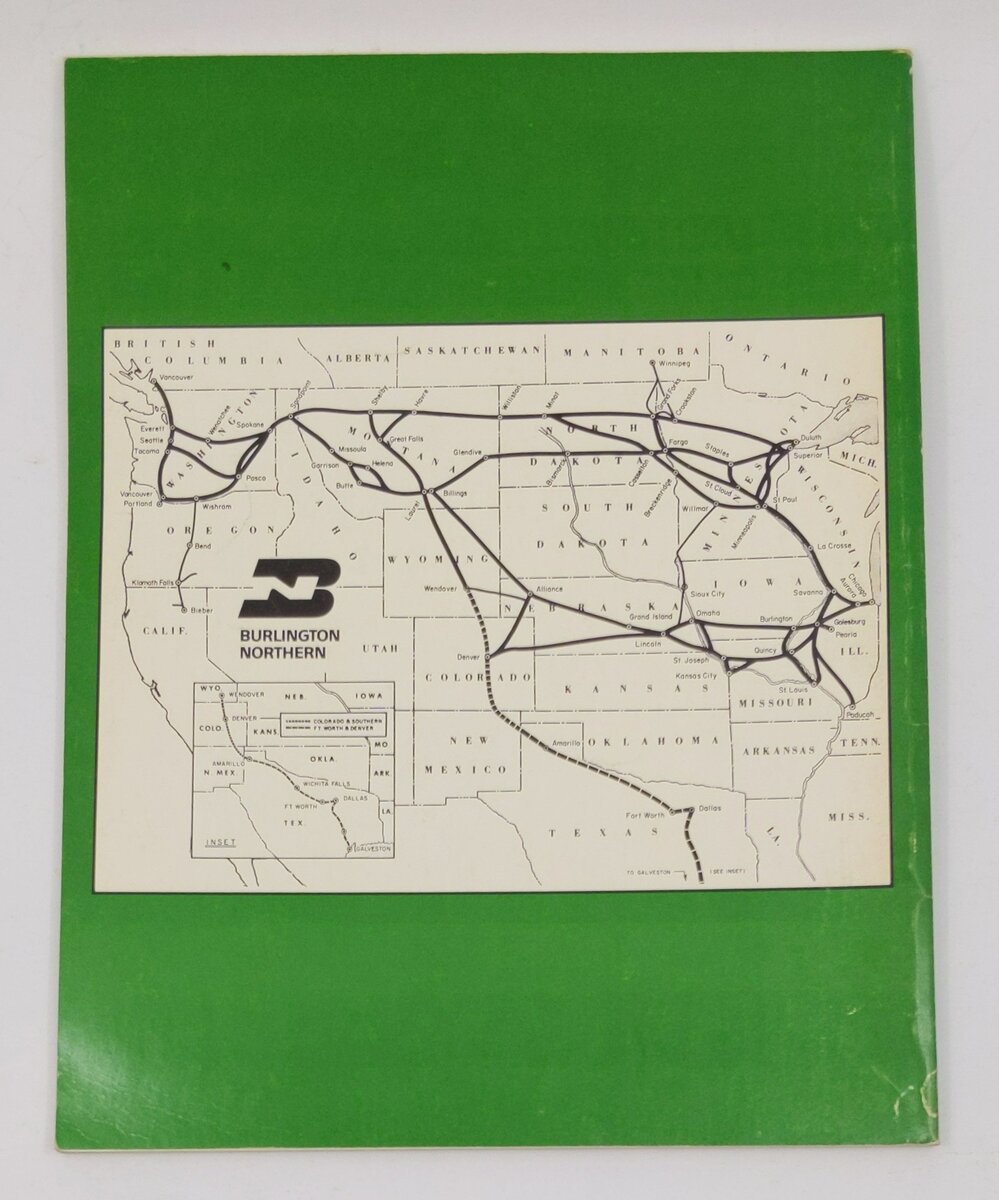 Burlington Northern 1972 Annual Paperback Book By  F. Hol Wagner Jr. VG