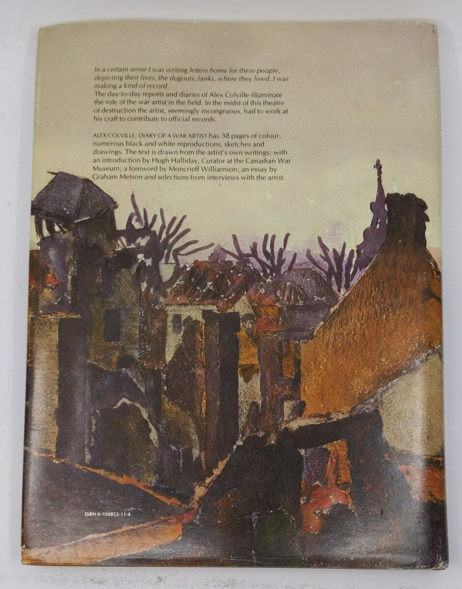 Alex Colville, diary of a war artist Hardcover Book By Graham Metson & Cheryl L. VG