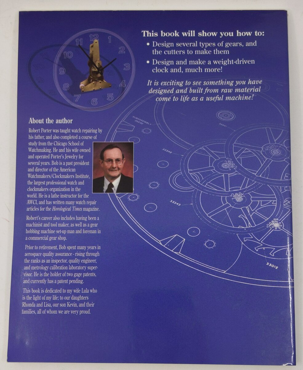 The Clock & Watch Makers Guide to Gear Making Paperback Book By Robert D. Porte EX