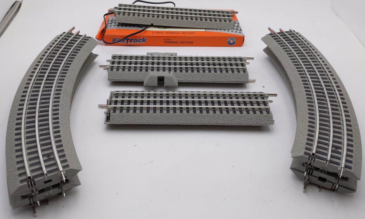 Lionel O Gauge Assorted FasTrack Curved & Straight Track Sections [14] LN