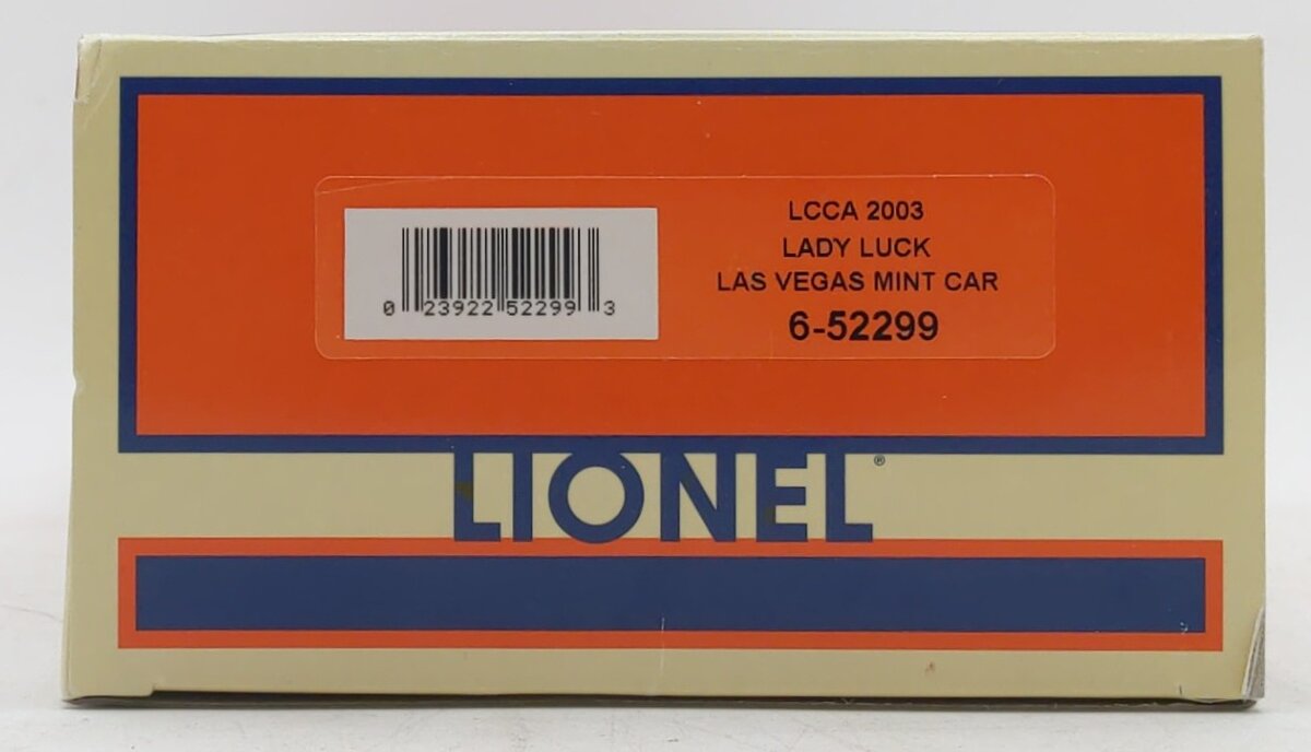 Lionel 6-52299 O Gauge LCCA 2003 Lady Luck Las Vegas Mint Car LN/Box