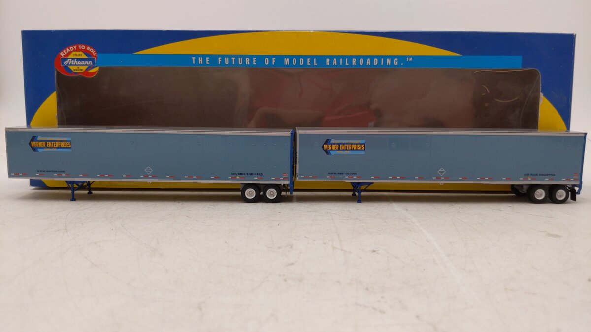 Athearn 28411 Werner 53' Wabash Duraplate Trailers #1 (Set of 2)