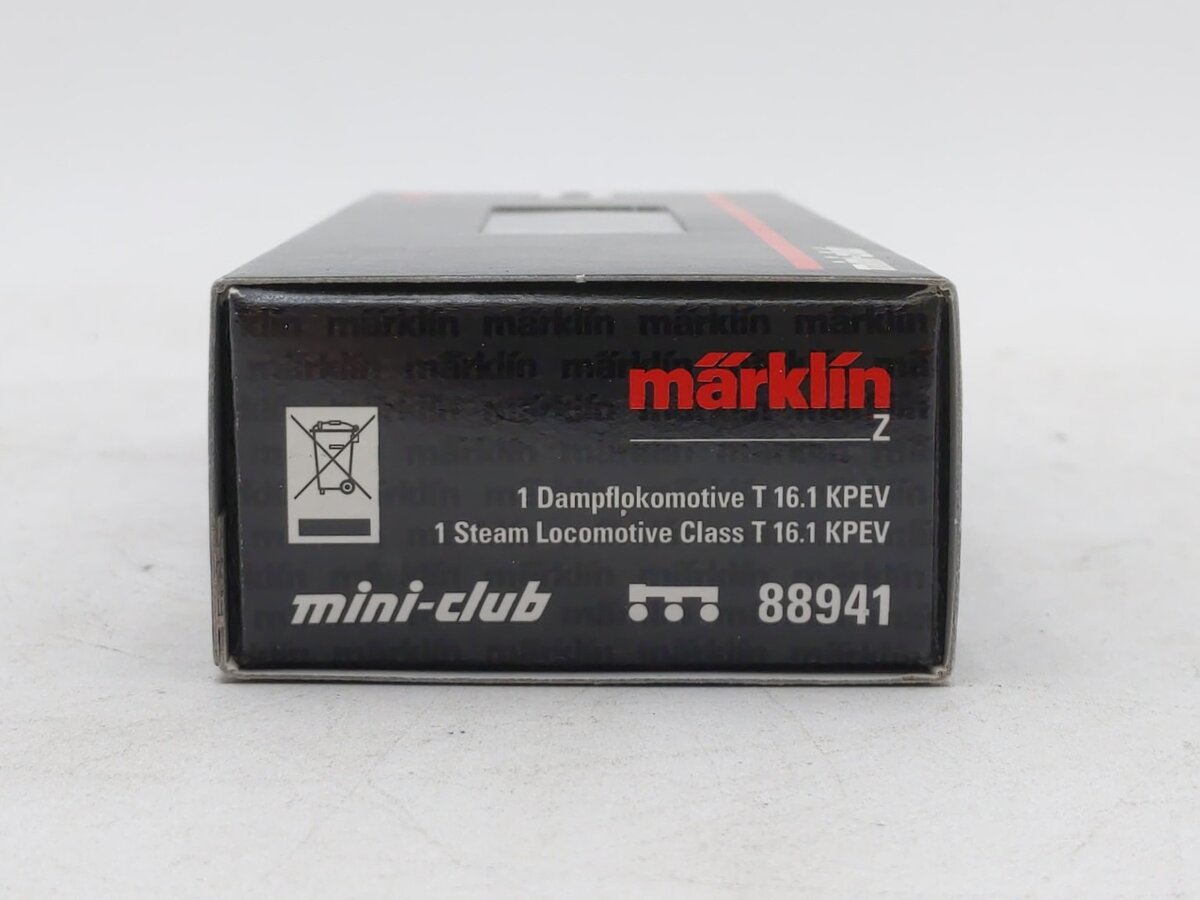 Marklin 88941 Z Scale KPEV Class T 16.1 Tank Steam Locomotive
