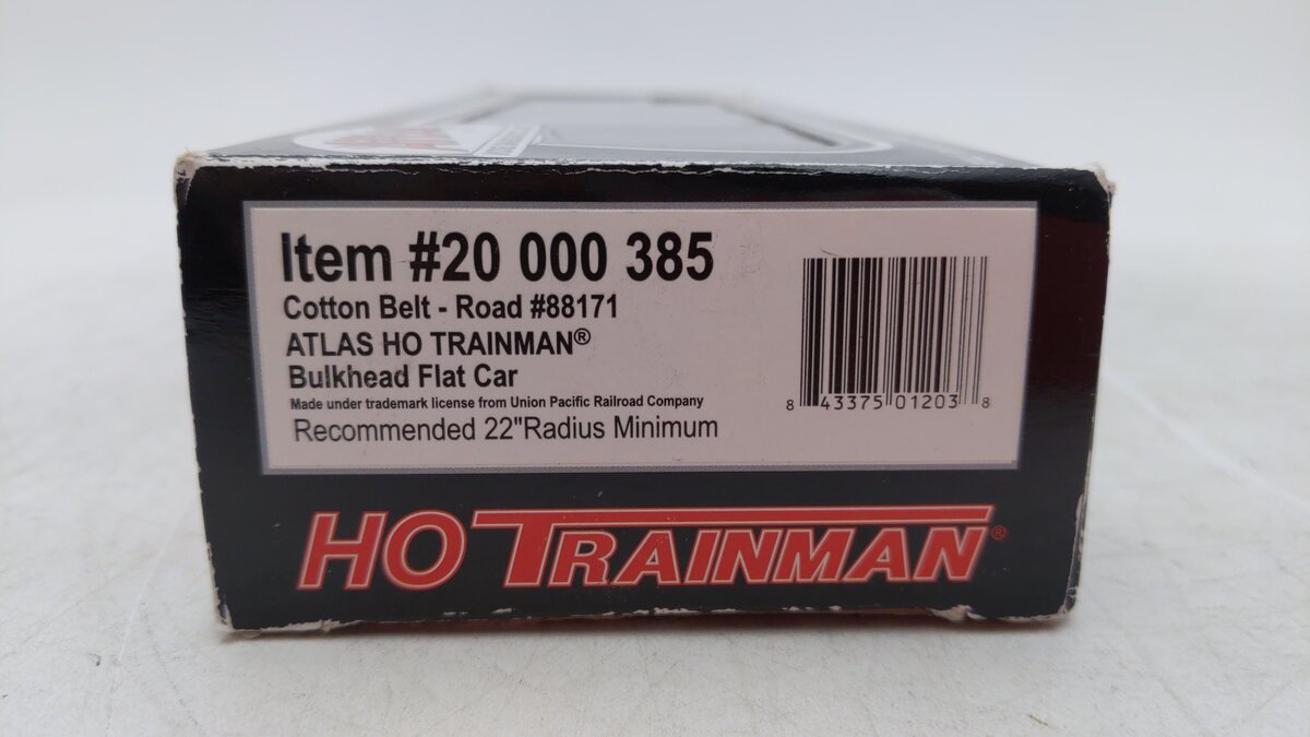 Atlas 20000385 HO Scale SSW Bulkhead Flatcar #88171
